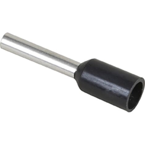 Embout pour fil souple section 1,5mm² Noir - Prix à la pièce