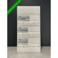 Hager – Tableau électrique 3 rangées équipé – 13 modules par rangée – 1 différentiel 63A type A – 1 différentiel 63A type AC – 1 différentiel 40A type AC