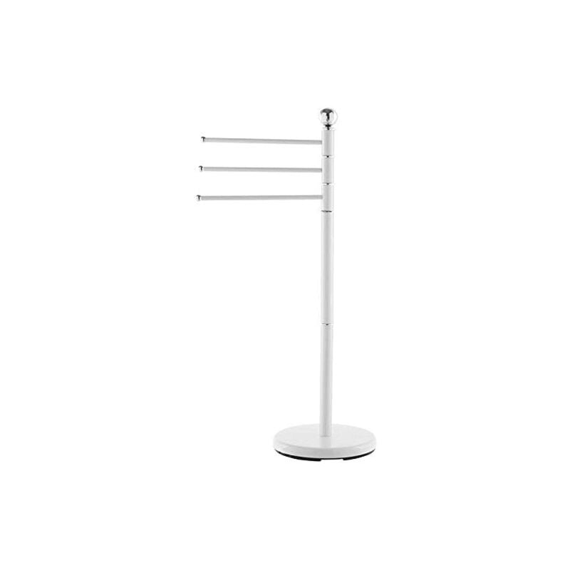 Feridras 154009-B Piantana Asciugamani con 3 Bracci cm 22x93 h Bianca