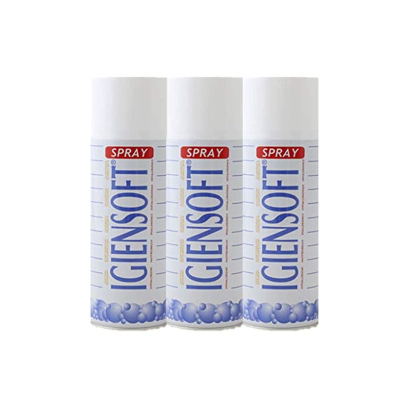 3 X Rampi IGIENSOFT Deodorante Igienizzante Tessuti superfici ambiente  Antitarme Spray 400 ML