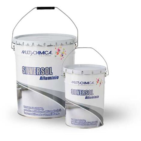 Multichimica SILVERSOL ALLUMINIO vernice impearmibilizzante termoisolante 10 LT 10 LT