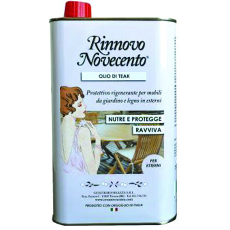 Novecento RINNOVO OLIO TEAK Protettivo rigenera mobili legno da 500 ML 500 ML