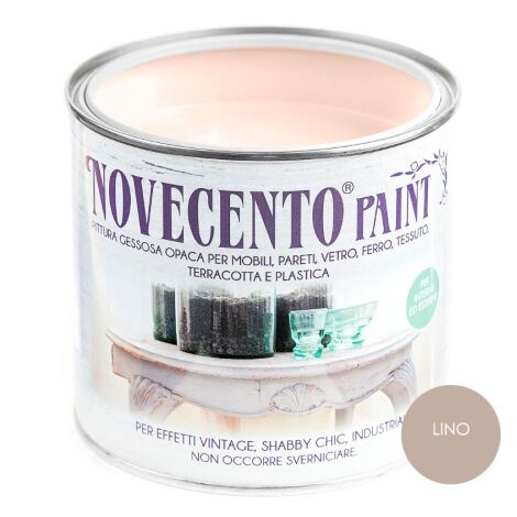 Novecento CHALK PAINT LINO Pittura Lavabile inodore senza primer 500 ML LINO