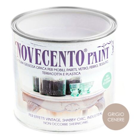 Novecento Paint Tinta Pastello 500ml Grigio Cenere