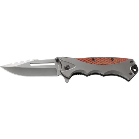Ausonia 26565 Coltello tascabile serramanico lama manico acciaio inox 21 CM