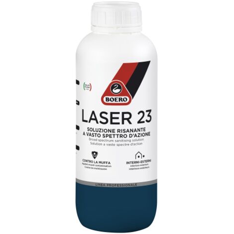 Boero LASER 23 Soluzione risanante antimuffa alghe interno esterno 1 LT