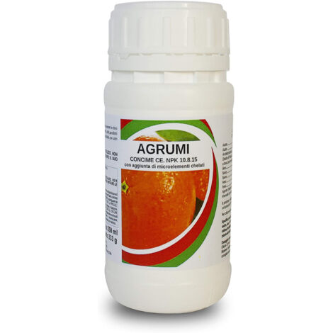 Bio ALT AGRUMI Concime fogliare NPK 10.8.15 con Boro per allegagione 250 ML (1/5)