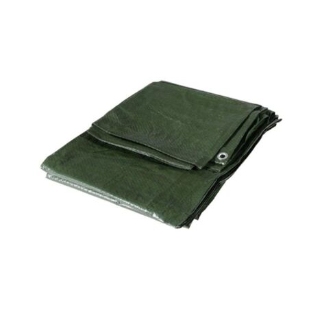 Telo Occhiellato Multiuso in Polietilene Col. Verde mt. 3X5
