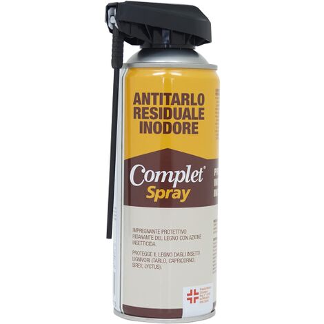 Ecolkem COMPLET SPRAY Antitarlo residuale inodore protettivo legno 400 ML 400 ML