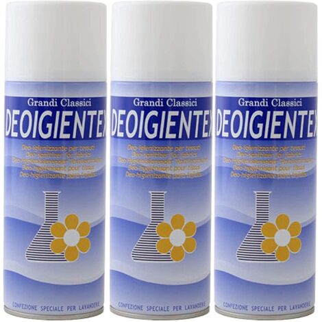 3 X RAMPI DEOIGIENTEX Deodorante Igienizzante Tessuti superfici