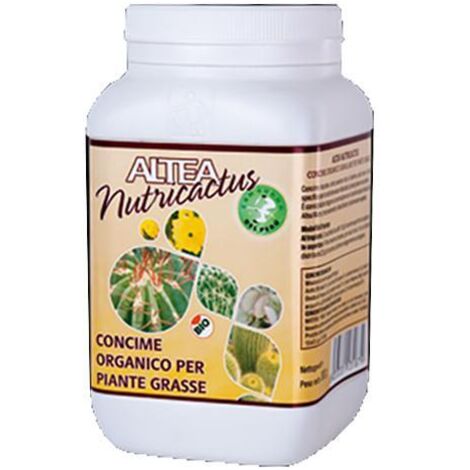 Nutricactus, NPK 3-6-12 + micro (300 g), concime organico granulare con guano per cactus