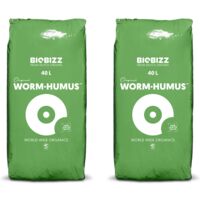 2 X Biobizz WORM HUMUS Vermicast Concime organico biologico 40 LT