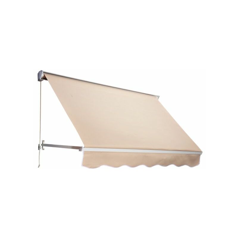 Tenda Da Sole A Caduta Beige 200x250cm - Garden Friend, Protezione UV Per Esterni