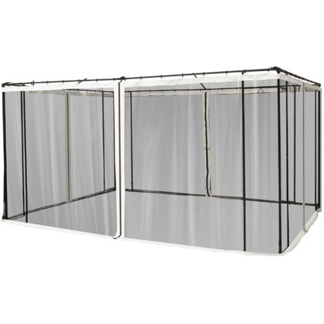 OLILAWN Zanzariera di ricambio universale per gazebo, 30,5 x 35,5 cm