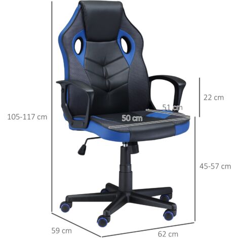 Kikka Active Chair – Sedia Ergonomica Con Pallone Gonfiabile, Per Ufficio O Studio, Blu, Consigliata Dai Fisioterapisti - 2