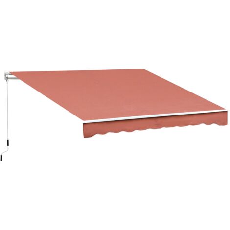 RELAX4LIFE 300 X 250 Cm Tenda Da Sole Per Esterno Avvolgibile, Tenda Da Esterno A Bracci Estensibili Con Manovella Manuale Angolazione Regolabile Per Balcone E Terrazzo 3 X 25 M Grigio 70736705