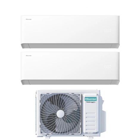 Condizionatore Hisense Dual Split UNI HB 9+12 con 2AMW42U4RGC R-32 Wi-Fi Integrato