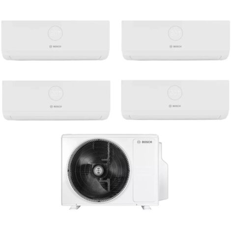 Climatizzatore Condizionatore Bosch Quadri Split Inverter serie CLIMATE 3000i 7+9+9+12 con CL5000M 82/4 E R-32 Wi-Fi Optional 7000+9000+9000+12000