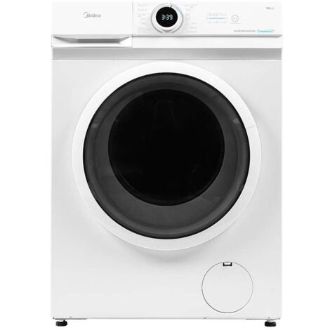 Midea MF10EW70B Lavatrice Slim Carica Frontale, 7 kg, 1400 Giri, Classe A, Vapore, Motore BLDC, Programma Rapido, Varie Temperature dell'Acqua, White