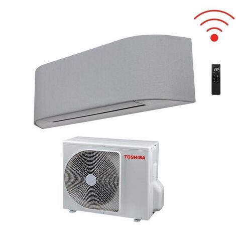Climatizzatore Condizionatore Toshiba Inverter serie HAORI 10000 (9000) btu R-32 RAS-B10N4KVRG-E Wi-Fi Integrato A+++ Grigio Chiaro/Grigio Scuro - NOVITA' Grigio Chiaro Grigio Chiaro Grigio Chiaro,R-3