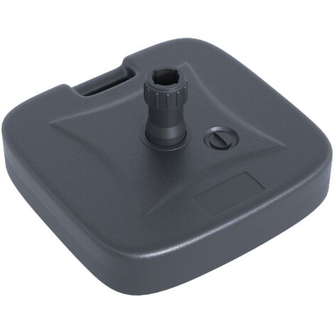 Outsunny Base per Ombrellone Riempibile con Acqua e Sabbia 46x45x26cm