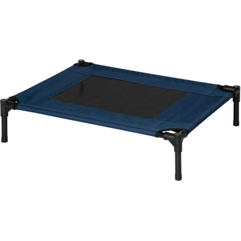 PawHut Letto Rialzato per Cani fino 20kg, Campeggio, Impermeabile - 76x61x18cm