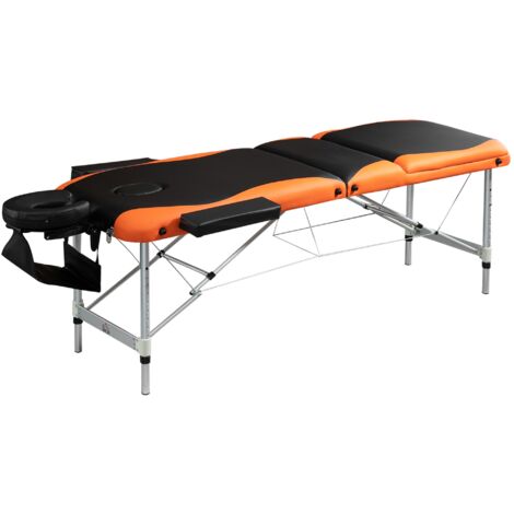 easycomfort lettino massaggio pieghevole in alluminio, con poggiatesta e custodia per trasporto, max 225 kg - 215 x 60 cm (1/5)