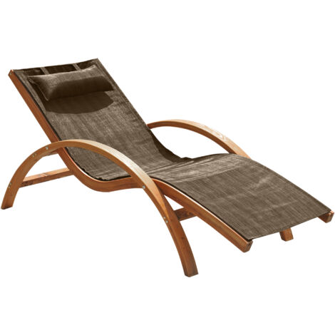 VidaXL Amaca Con Asta In Legno 210x150 Cm Marrone – Sdraio Prendisole Extralarge Per Due Persone - 3