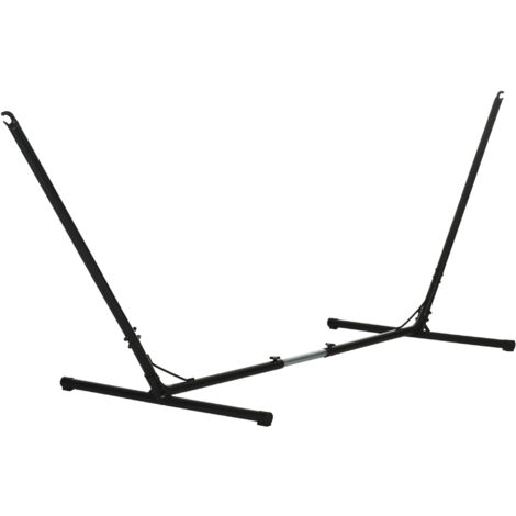 easycomfort supporto struttura portante per amaca regolabile capacità max. 120kg 313-388x109x116cm nero