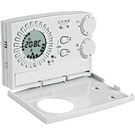 Cronotermostato Analogico Digitale Settimanale PERRY ELECTRIC da parete serie EASY 1CR CR209/S