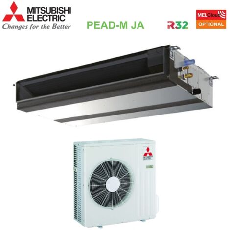climatizzatore condizionatore mitsubishi electric canalizzato canalizzabile inverter media prevalenza 18000 btu pead-m50ja + suz-m50va r-32 wi-fi optional