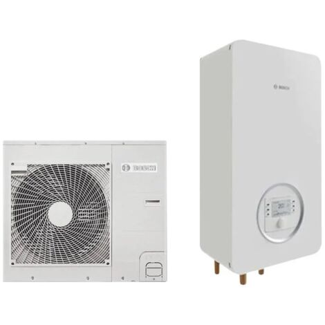 pompa di calore splittata aria-acqua reversibile bosch csh 3000i aw 6 ors da 6 kw r-40 + unità interna murale codice 7735252262