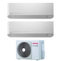 Climatizzatore Condizionatore Toshiba Dual Split Inverter serie SEIYA 10+13 con RAS-2M14U2AVG-E R-32 Wi-Fi Optional 10000+13000