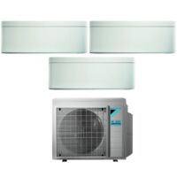Climatizzatore Condizionatore Daikin Bluevolution Trial Split Inverter serie STYLISH WHITE 9+9+12 con 3MXM68N R-32 Wi-Fi Integrato 9000+9000+12000 Colore Bianco - Garanzia Italiana