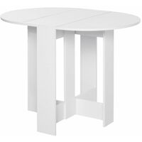 EASYCOMFORT Tavolino Pieghevole Pranzo Tavolo Consolle Salvaspazio per 2 Persone