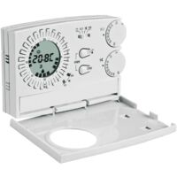 Cronotermostato Analogico Digitale Settimanale PERRY ELECTRIC da parete serie EASY 1CR CR209/S