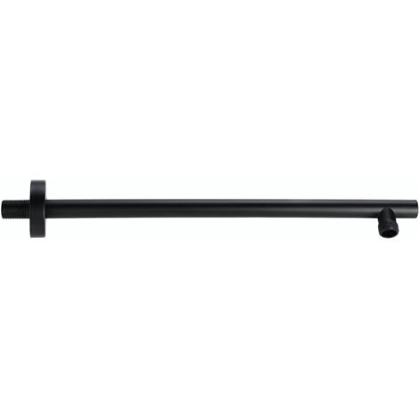 schwarzer 40 cm Designer Brausearm für Regenbrausen (rund) (1/2)