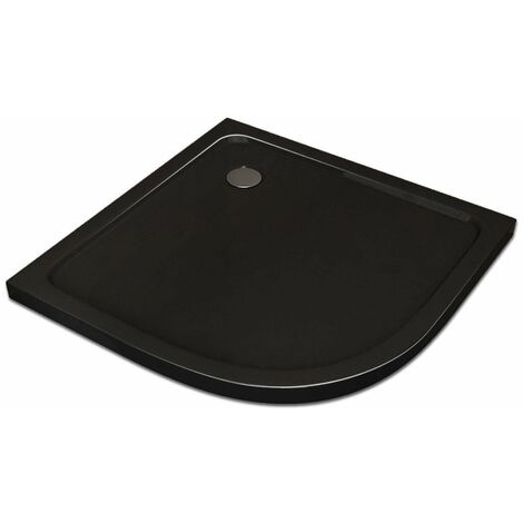 50 mm Duschtasse 90 x 90 cm Viertelkreis (schwarz) (1/2)