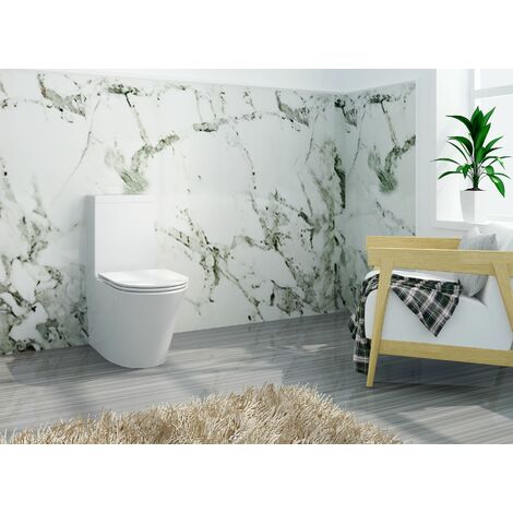 WC Toilette Stand Tiefspüler Bodenstehend Spülkasten Keramik Sitz SoftClose PR 