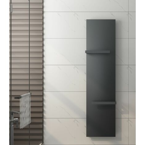 Badheizkörper ALWAR in Mittelanschluss, grau)