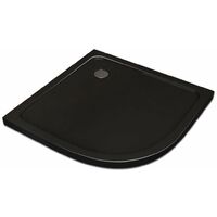 50 mm Duschtasse 80 x 80 cm Viertelkreis (schwarz)