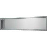 Edelstahl Wandnische 30 x 122 cm (gebürstet)