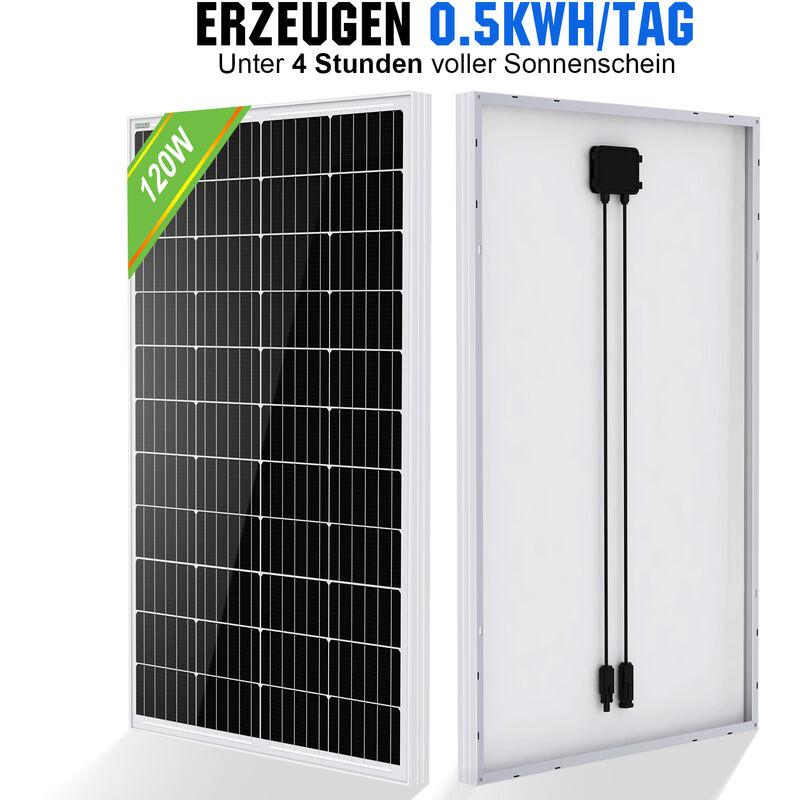 Hybrid Wind Solaranlage 1120Wp 24V (Wind 400Wp+PV 6x120Wp) mit 2,4kWh  Lithium Speicher+3000W Wechselrichter