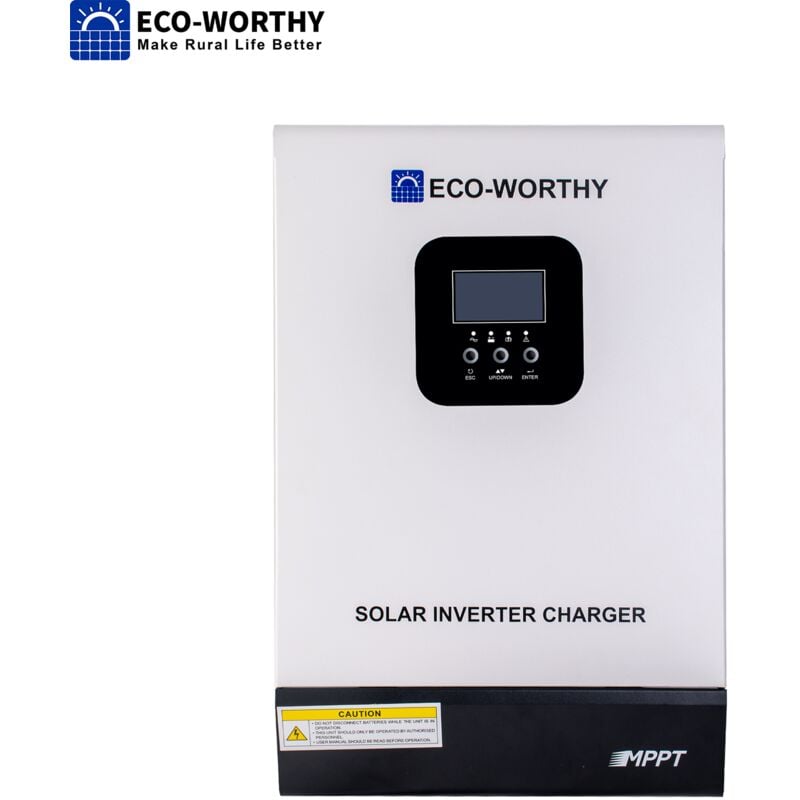 ECO-WORTHY 3000W 24V All-In-One Solar Charge Inverter ,Pure Sine