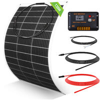 2X 130W 12V Semi Solarmodul flexibel Solarpanel Wohnmobil Camping+Controller Dd 