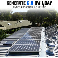 ECO-WORTHY 960W Solarpanel-Kit Reines Sinuswellen-Solarlade-Wechselrichterkit für Schuppenkabinenhaus