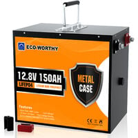 ECO-WORTHY 12V 150Ah LiFePO4 Akku Lithium batterie wiederaufladbar