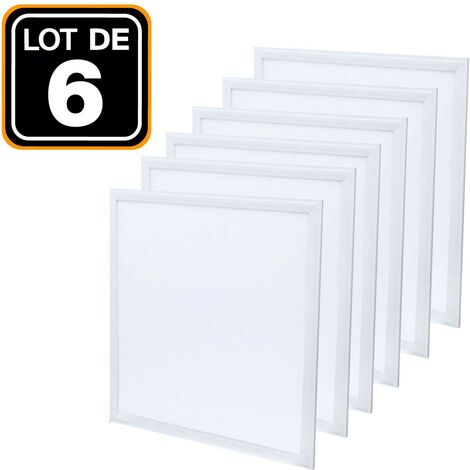 Panel led 600 x 600 40 W lote de 6 piezas blanco neutro 4000 K Alta luminosidad - Varios modelos disponibles