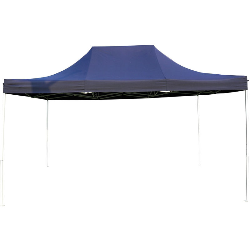 Cenador plegable economico Acero 30 3x4,5m Poliester 180g / m²-AZUL MARINO