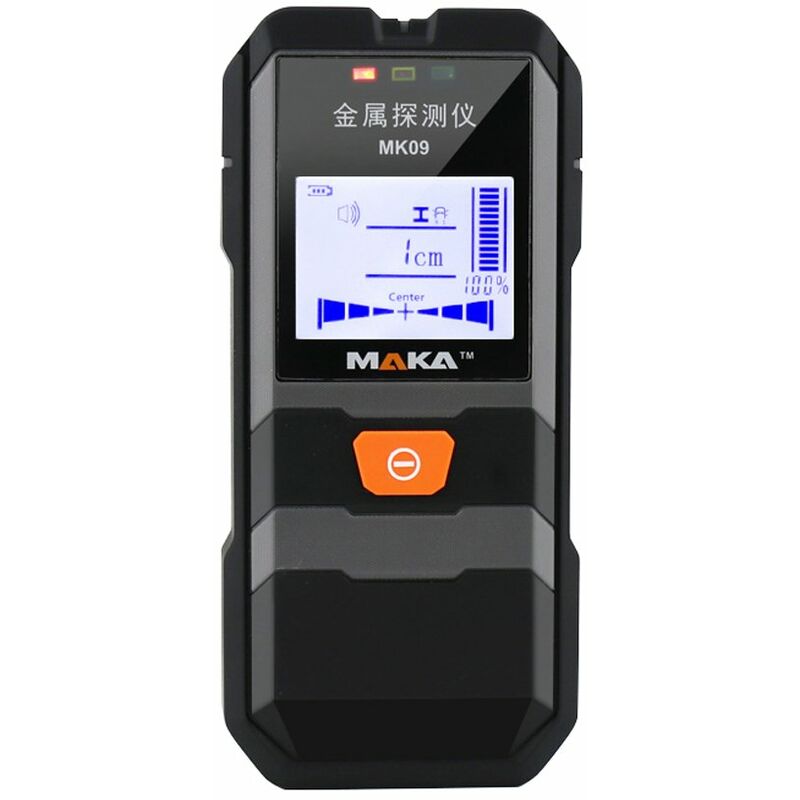 MAKA MK09 Detector de metales por infrarrojos con pantalla LCD portatil, escaner de pared